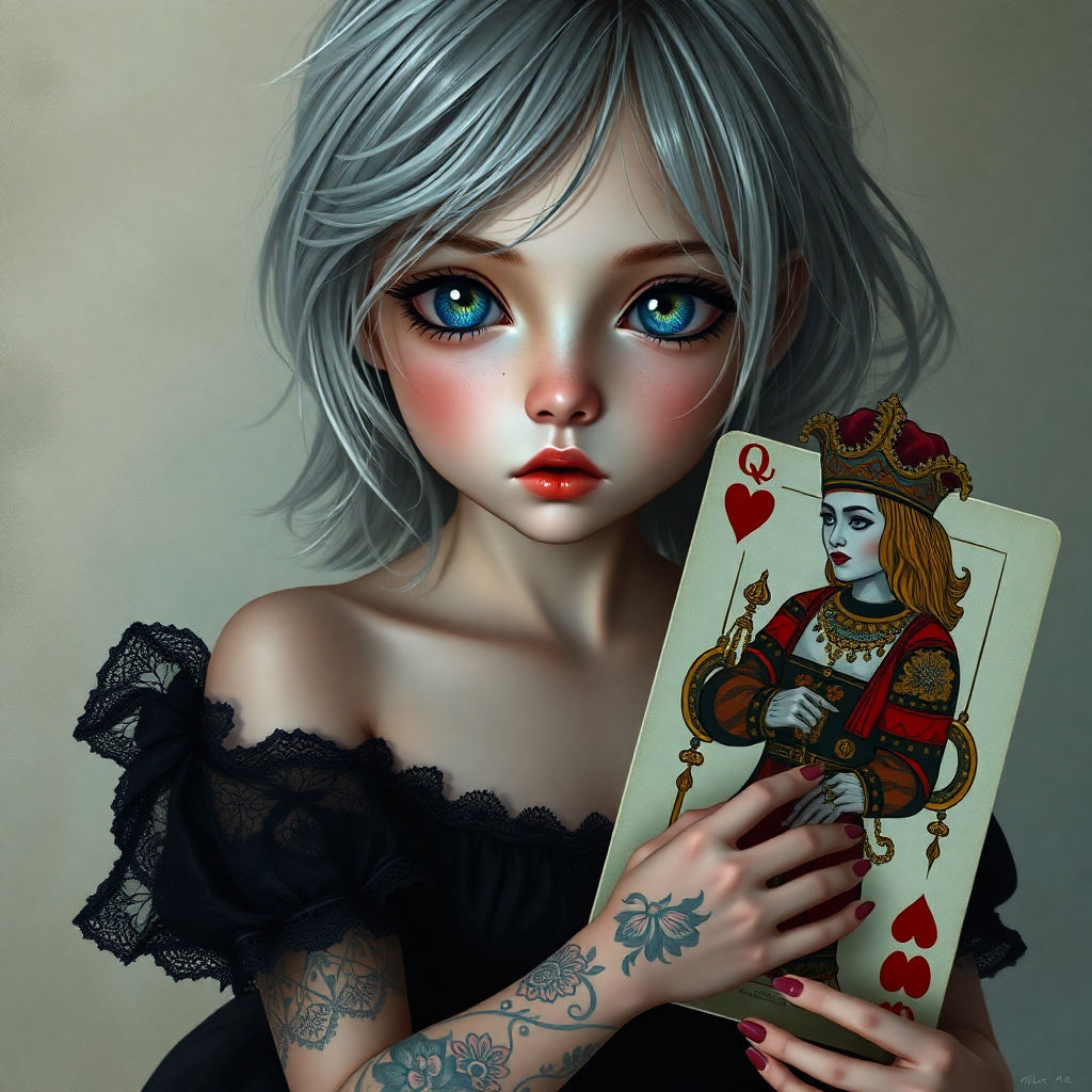 Puppe Poker Card