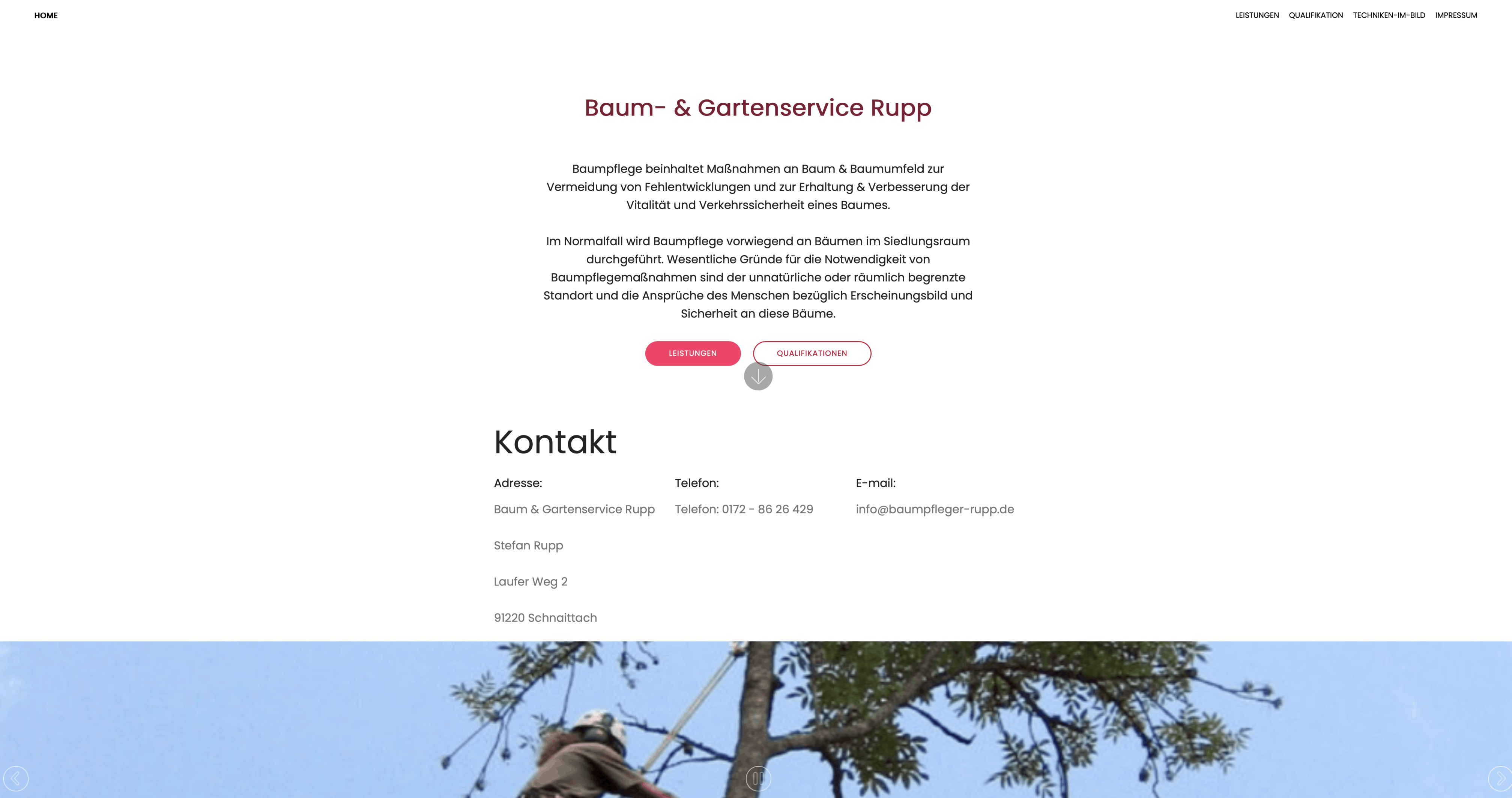 Baumpfleger Rupp Schnaittach Externer Link